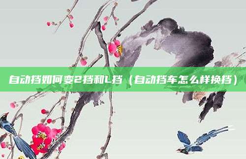 自动挡如何变2挡和L挡(自动挡车怎么样换挡)
