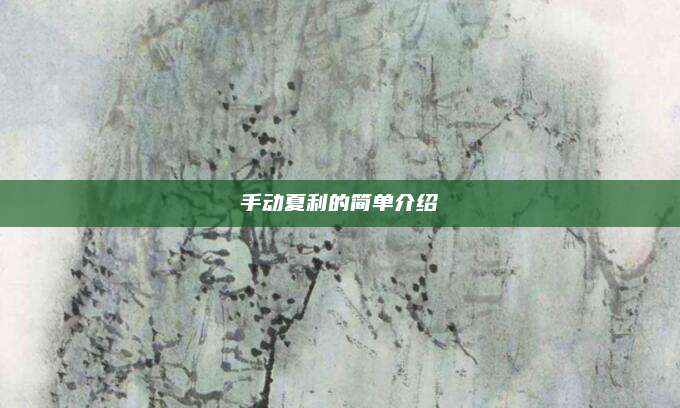 手动夏利的简单介绍