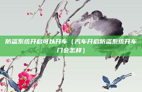 防盗系统开启可以开车（汽车开启防盗系统开车门会怎样）