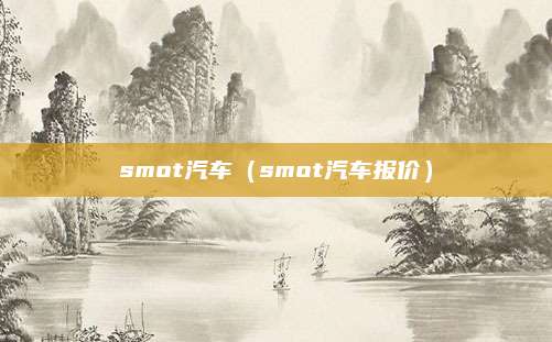 smot汽车(smot汽车报价)