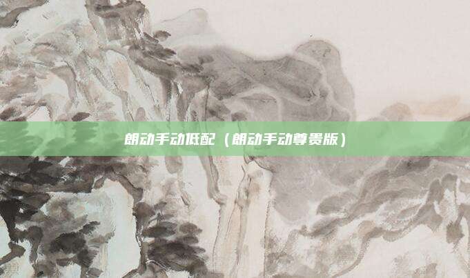 朗动手动低配(朗动手动尊贵版)