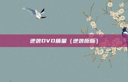 逆袭DVD质量(逆袭原版)