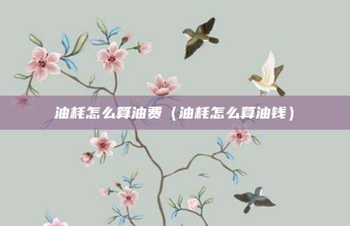 油耗怎么算油费(油耗怎么算油钱)