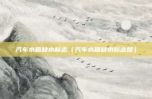 汽车水箱缺水标志(汽车水箱缺水标志图)
