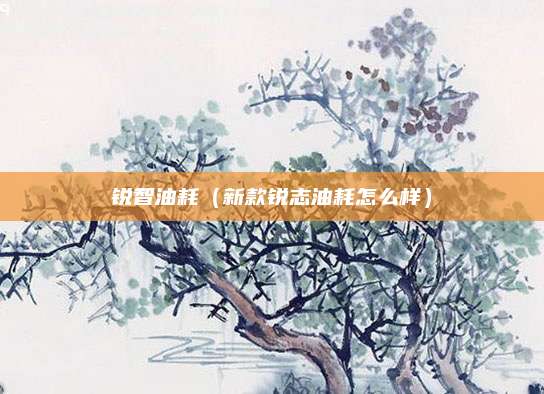 锐智油耗(新款锐志油耗怎么样)