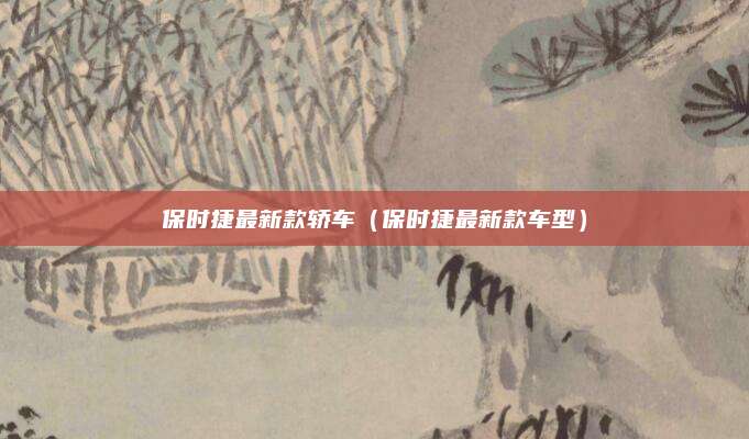 保时捷最新款轿车(保时捷最新款车型)