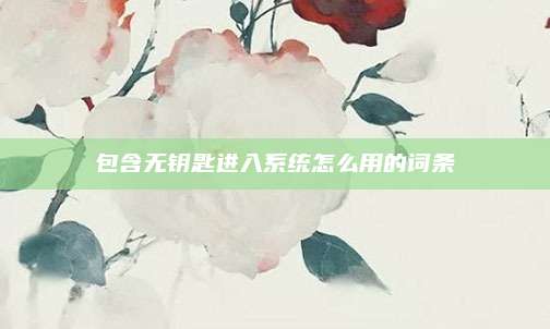 包含无钥匙进入系统怎么用的词条