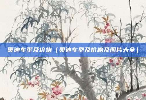 奥迪车型及价格(奥迪车型及价格及图片大全)