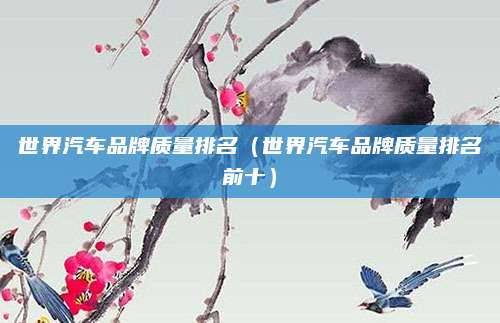 世界汽车品牌质量排名（世界汽车品牌质量排名前十）