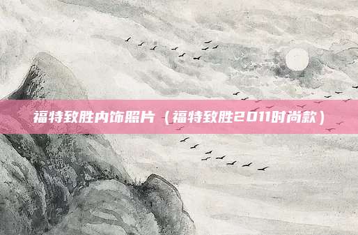 福特致胜内饰照片(福特致胜2011时尚款)