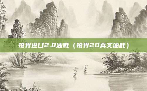 锐界进口2.0油耗(锐界20真实油耗)