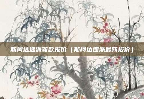 斯柯达速派新款报价（斯柯达速派最新报价）