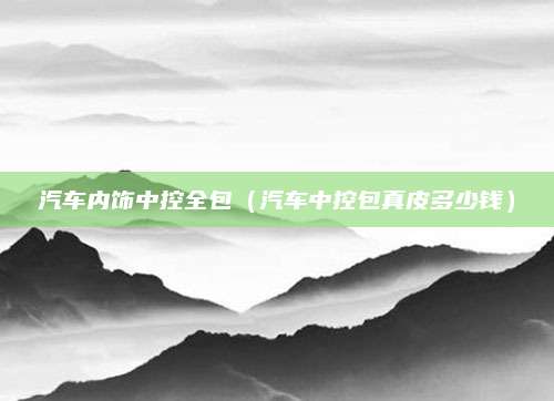 汽车内饰中控全包(汽车中控包真皮多少钱)