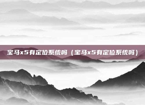宝马x5有定位系统吗(宝马x5有定位系统吗)