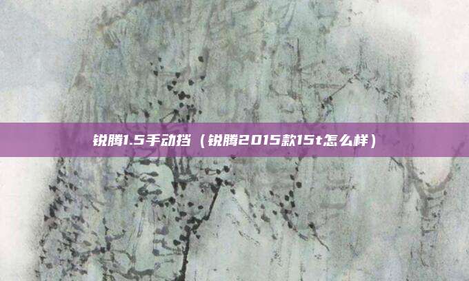 锐腾1.5手动挡(锐腾2015款15t怎么样)