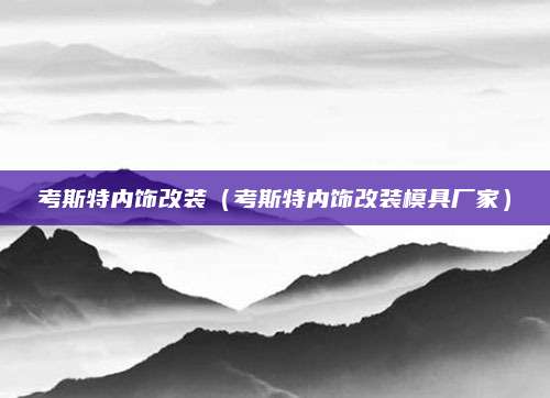 考斯特内饰改装（考斯特内饰改装模具厂家）