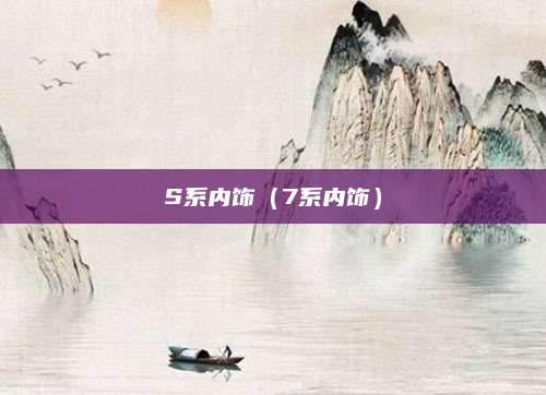 S系内饰(7系内饰)