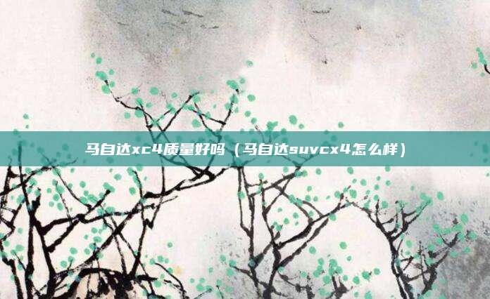 马自达xc4质量好吗(马自达suvcx4怎么样)