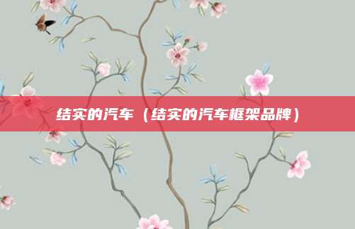 结实的汽车(结实的汽车框架品牌)