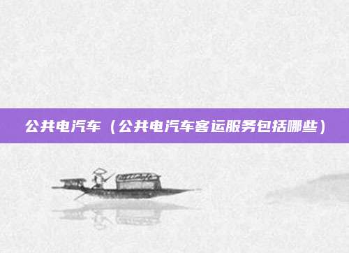 公共电汽车（公共电汽车客运服务包括哪些）