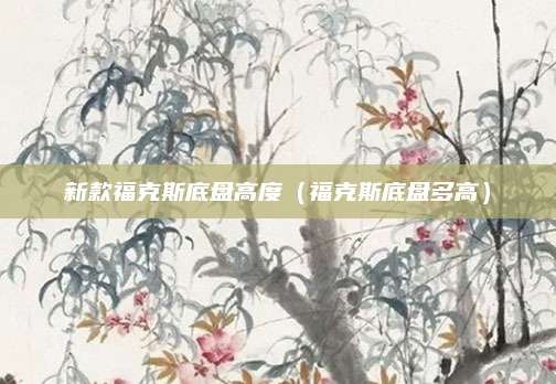 新款福克斯底盘高度(福克斯底盘多高)