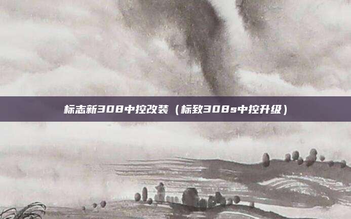 标志新308中控改装(标致308s中控升级)
