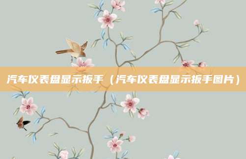 汽车仪表盘显示扳手（汽车仪表盘显示扳手图片）