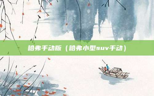 哈弗手动版(哈弗小型suv手动)