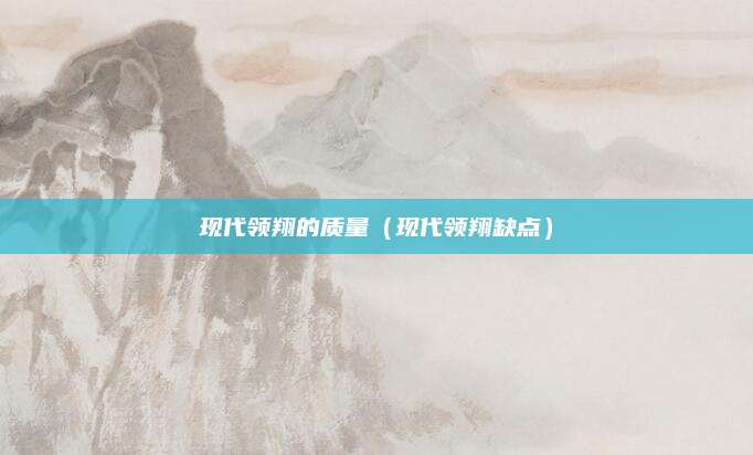 现代领翔的质量(现代领翔缺点)
