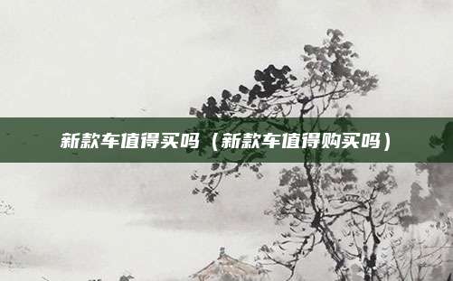 新款车值得买吗(新款车值得购买吗)