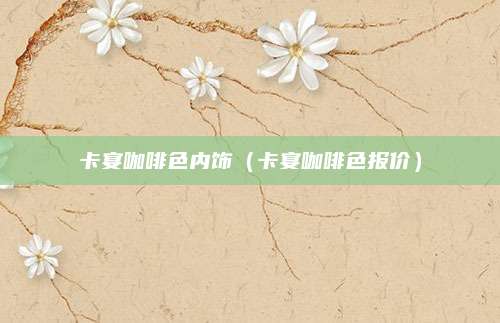 卡宴咖啡色内饰(卡宴咖啡色报价)