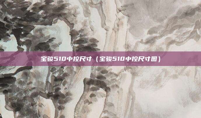 宝骏510中控尺寸(宝骏510中控尺寸图)
