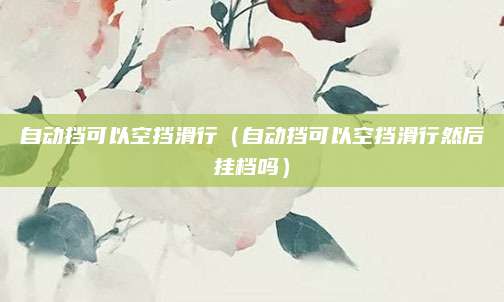 自动挡可以空挡滑行(自动挡可以空挡滑行然后挂档吗)