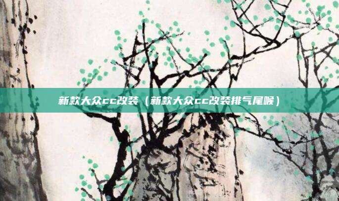 新款大众cc改装(新款大众cc改装排气尾喉)