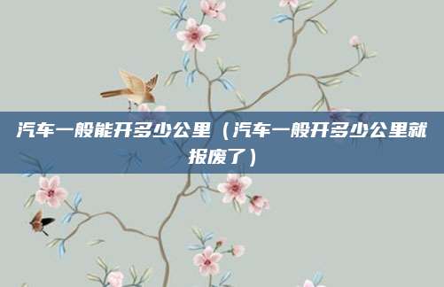 汽车一般能开多少公里(汽车一般开多少公里就报废了)