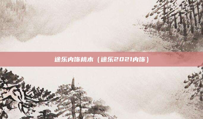 途乐内饰桃木(途乐2021内饰)