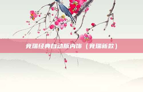 竞瑞经典自动版内饰(竞瑞新款)