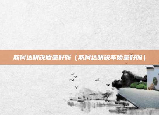 斯柯达明锐质量好吗(斯柯达明锐车质量好吗)