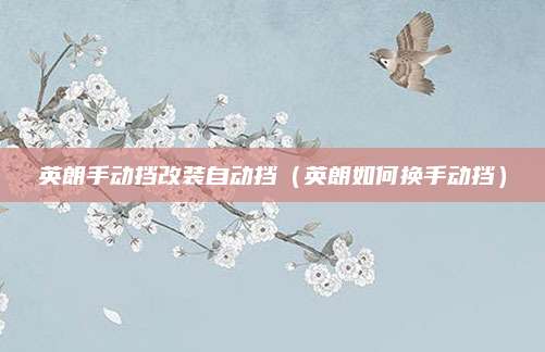 英朗手动挡改装自动挡（英朗如何换手动挡）
