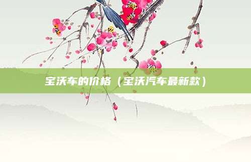 宝沃车的价格(宝沃汽车最新款)