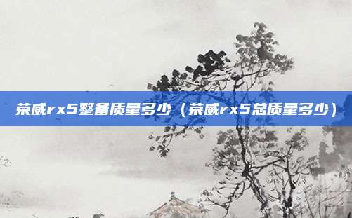 荣威rx5整备质量多少(荣威rx5总质量多少)