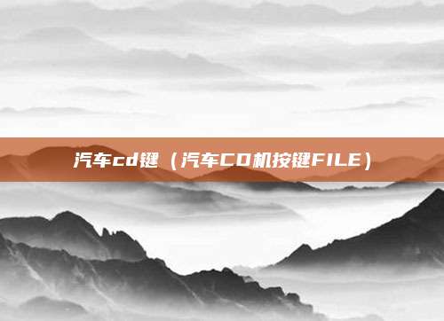 汽车cd键(汽车CD机按键FILE)