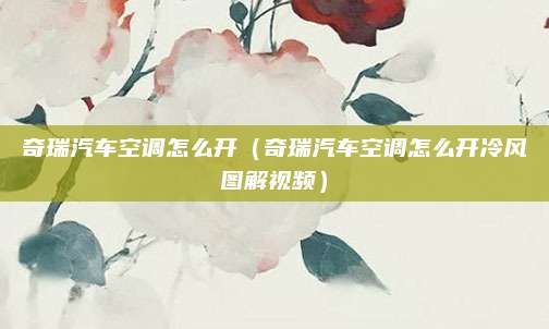 奇瑞汽车空调怎么开(奇瑞汽车空调怎么开冷风图解视频)