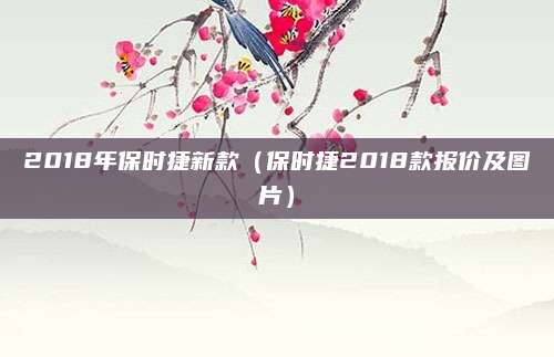 2018年保时捷新款(保时捷2018款报价及图片)