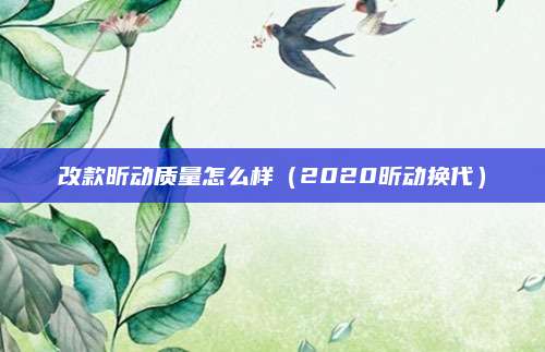 改款昕动质量怎么样(2020昕动换代)