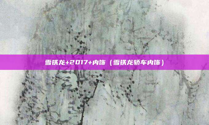 雪铁龙+2017+内饰(雪铁龙轿车内饰)