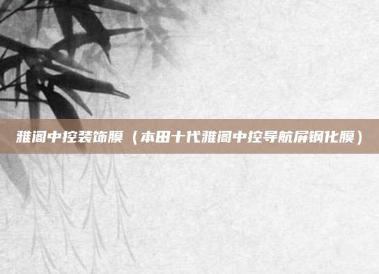雅阁中控装饰膜(本田十代雅阁中控导航屏钢化膜)