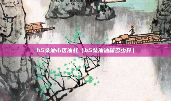 h5柴油市区油耗(h5柴油油箱多少升)