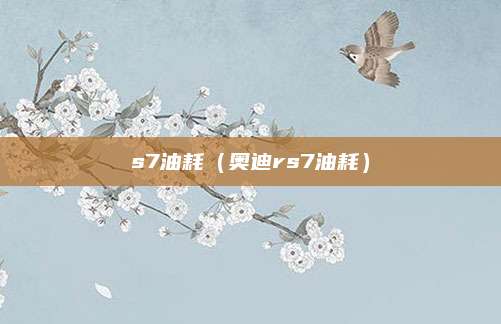 s7油耗(奥迪rs7油耗)