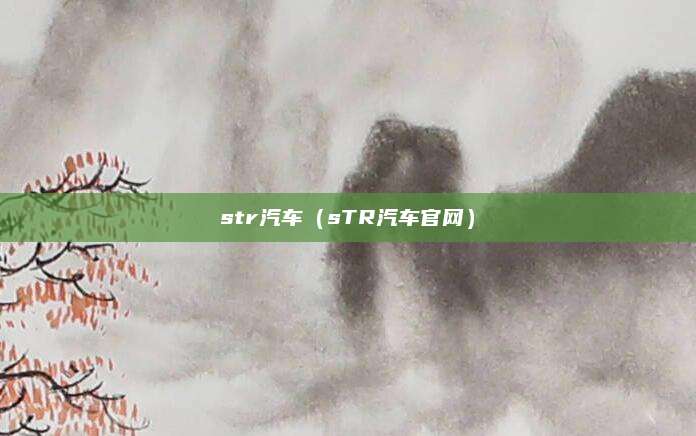 str汽车(sTR汽车官网)
